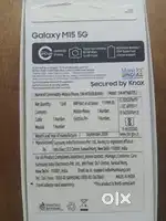 Samsung galaxy m15 5g 8gb ram 128 gb storage android 15