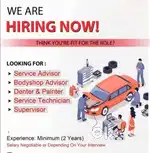Hiring Experience Car Mechanic/service advisor/wheel alignment technic