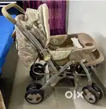 Crib, pram, cycle,tricycle,slide, swing, feeding chair, rocker for sal