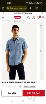 Levis Orginal Denim Shirt