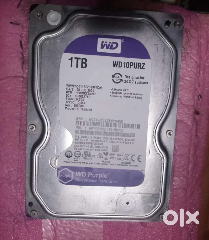 1 TB HDD 100 % Health Full Working condition