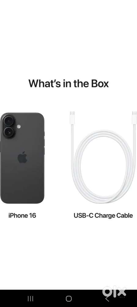 APPLE IPHONE 16 BLACK COLOUR BRAND NEW SEAL PACK 128GB