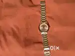Golden color watch