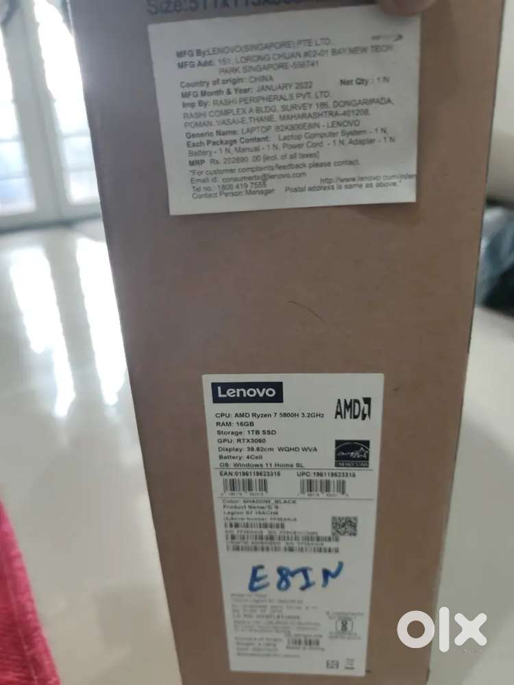 Lenovo AMD Ryzen 7 5800H laptop
