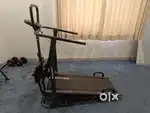 Manual Multifunction Treadmill with Twister, Stepper & Push-up Handles