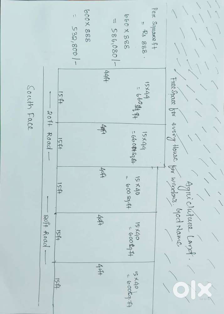 Shri Hari Plots – 600 & 660 Sqft Plots  20ft Road  South Facing