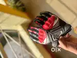 CUIRASSIER GLOVES GREY RED XL SIZE
