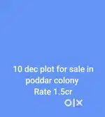 10 dec land for sale in poddar colony