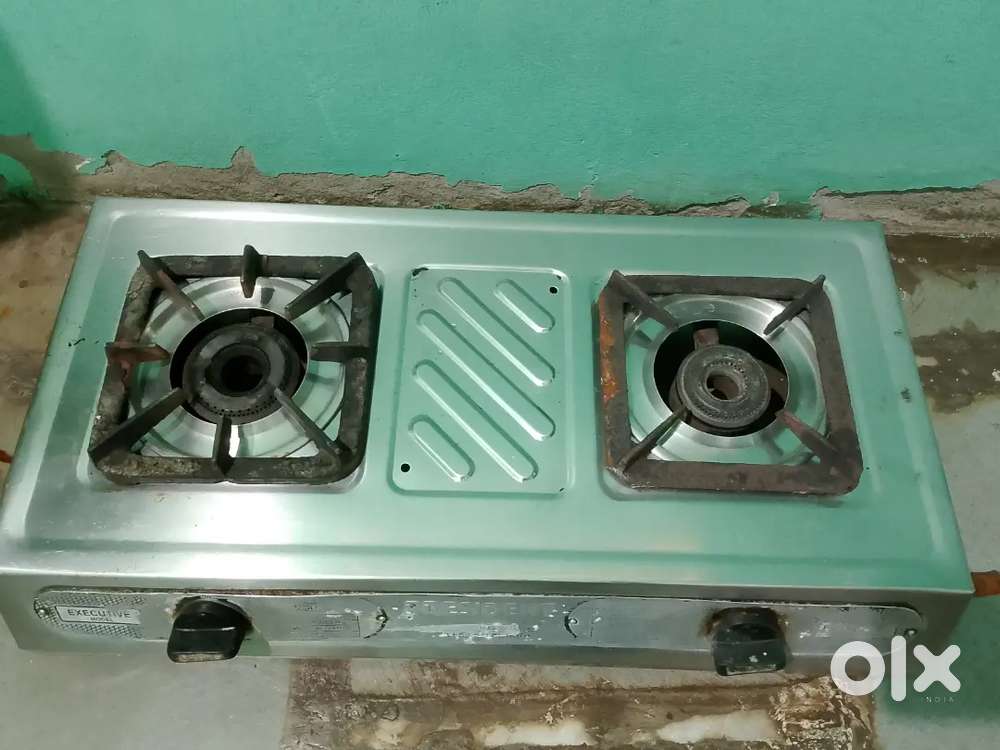 Gas stove steel .chalu hai