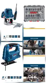 Bosch Jigsaw, Router and bit set