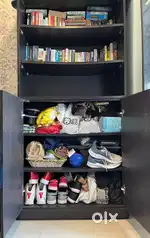 Book shelf cum wardrobe
