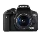 Canon DSLR camera Model : EOS 750D with EF-S 18-55mm and 55-250mm Lens