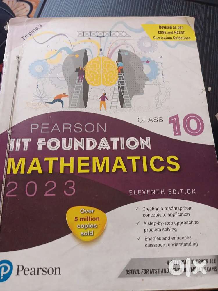 Set of 3 Pearson IIT Foundation books for Class 10