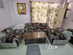 5 Seater Sofa Set with Table and Sofa Covers
