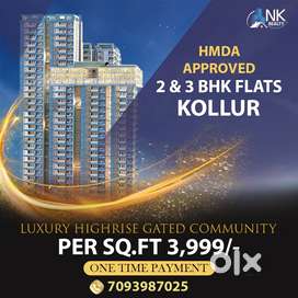 Luxury Highrise Gated community Flats for Sale One time payment