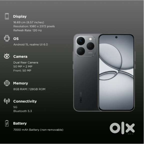 Unused Brand New Realme 15T for Sale.
