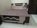Double bed with mattress