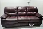 5 seater Pure leather sofa with power recliners