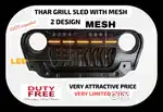 Mahindra Thar front grill abs plastic piano black with led