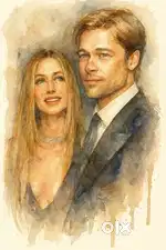 Custom Watercolor Digital Couple Portrait High Quality, 1 Day Delivery