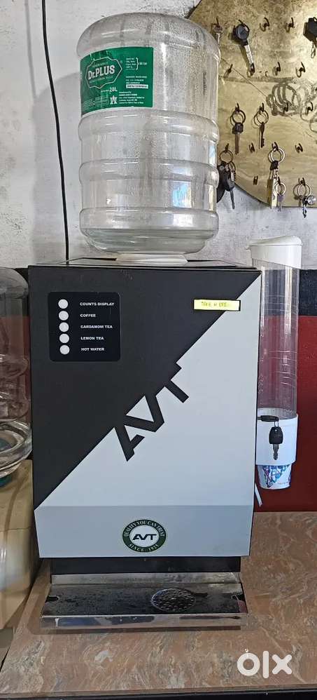 Coffee machine with stand,glass holder and one bottle