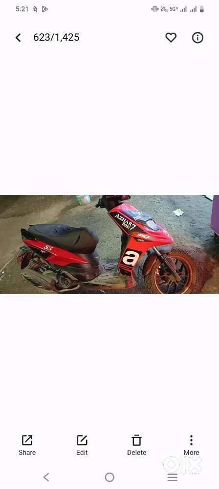 Aprilia in excellent condition with two new tyres