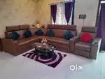 లో కార్నర్ సోఫా కమ్ బెడ్ విత్ recliner