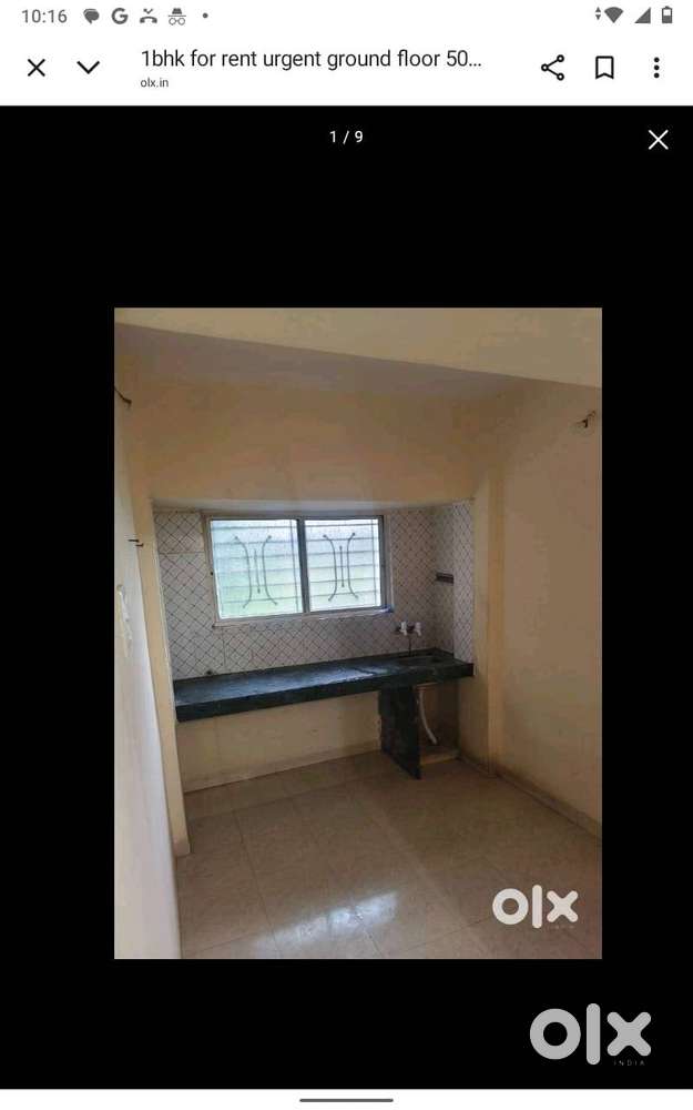 1bhk for rent urgently 24*7 water security guard natural greenery envi