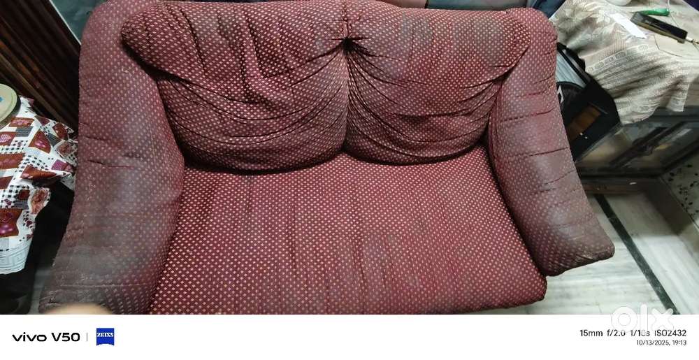 2 seater sofa  made up of tick wood