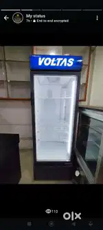 Brand new condition big Transparent fridge snd heater Counter 4*4feet