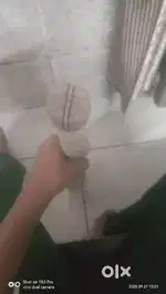 A leather bat