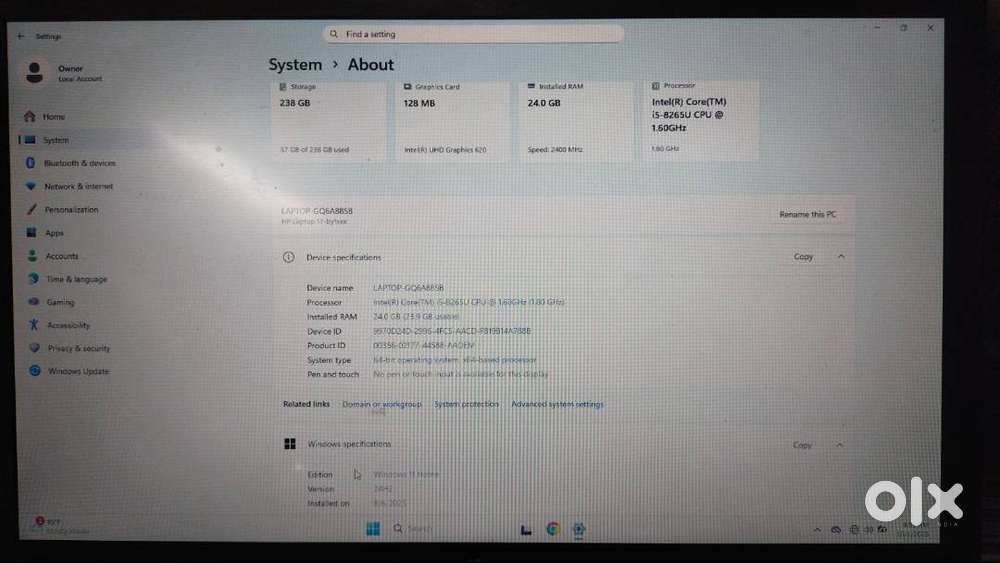 HP LAPTOP i5for Sell in Good working Condition