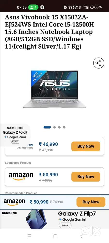 Asus vivobook brand new condition Laptop urgent sell