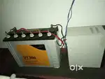 200 Ah battery 900va inverter good condition
