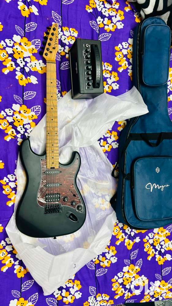 Electric Guitar,  guitar amplifier,carry bag,conector cable