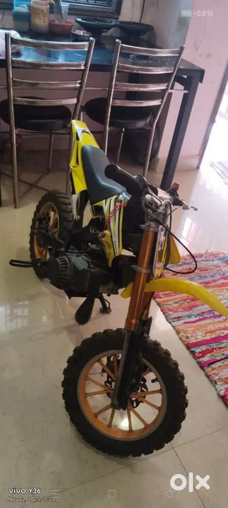 Mini bike in petrol for kids