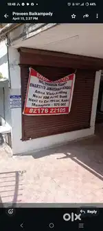 Commercial shop for rent at Mallikatte junction, below HDFC BANK