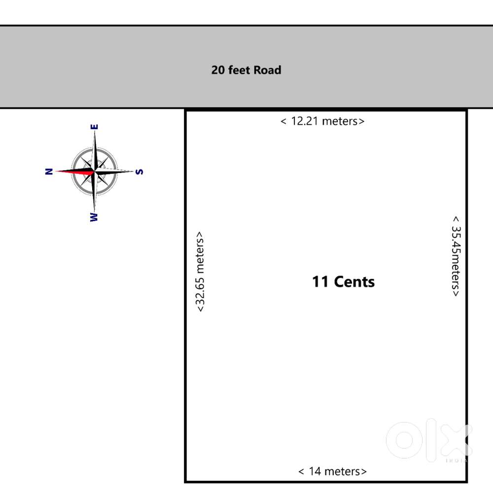 11 Cents Land in Gurunagar, Maryhill.