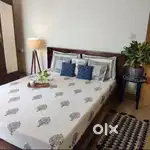 Sheesham wood bed with memory foam mattress- Sheesham wood