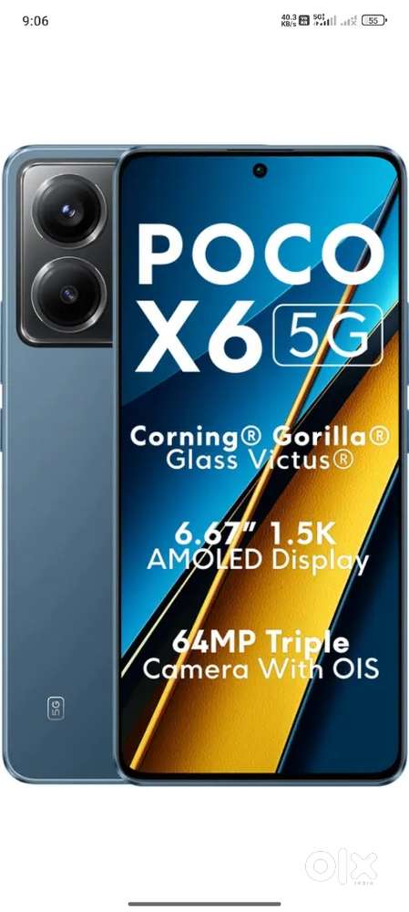 Poco x6 5g 12, 256 storage   under warranty ,10 months  use only