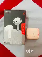 Boat airdopes(earbuds) Alpha  1+12 month warranty white colour