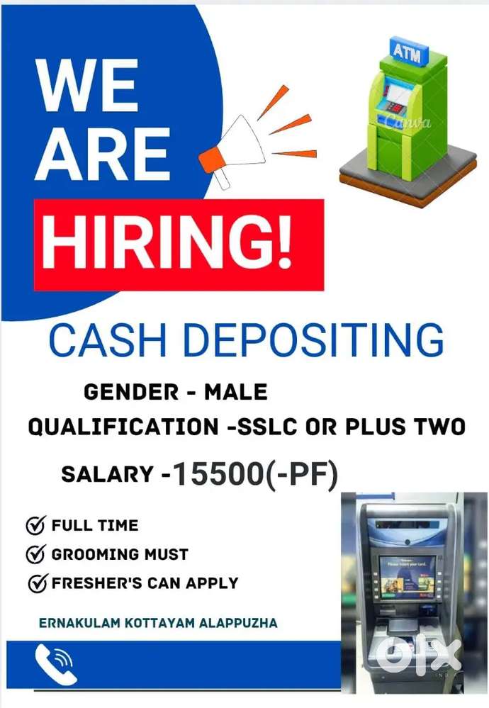 CASH DEPOSITING VACANCY