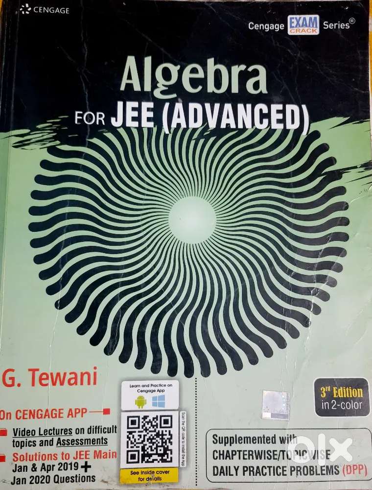 Cengage Algebra for JEE Advanced – G. Tewani (3rd Edition)
