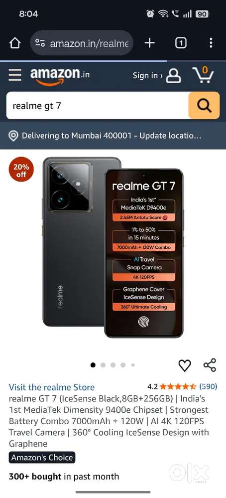realme gt 7 4 month old only water proof