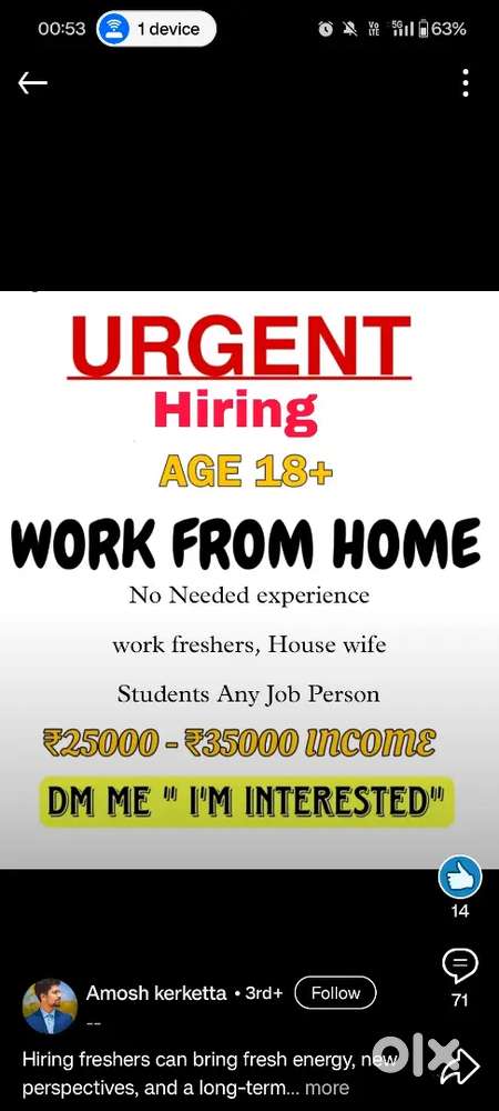 Work from home opportunities