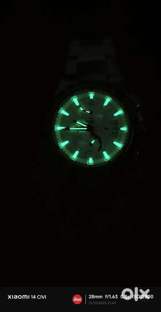Titan Quartz Chronograph White Dial Watch