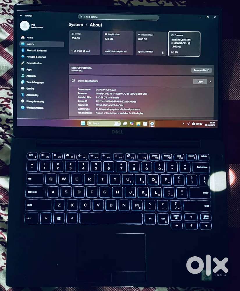 dell latitude 7300 i7 10th gen