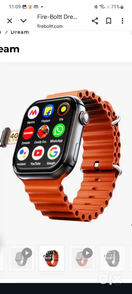 Fireboltt dream watch 2/16 gb