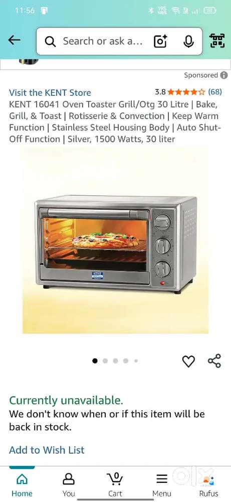 Kent smart chef 30 litre OTG