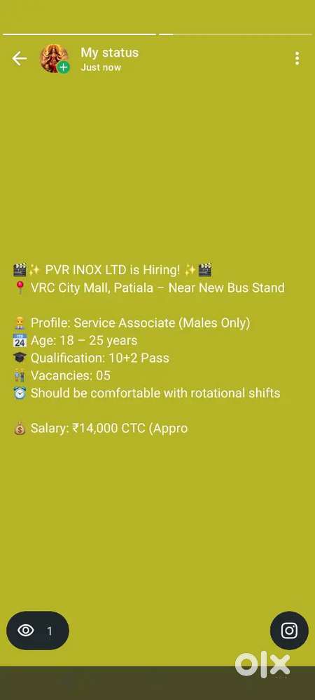 Waiter jobs - Customer service associate